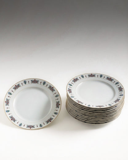 SET DE 12 ASSIETTES CISELIO, CHRISTOFLE, 1960s