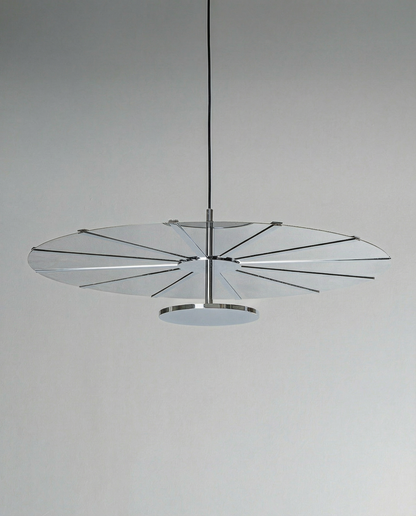 Madia pendant light in chrome finish