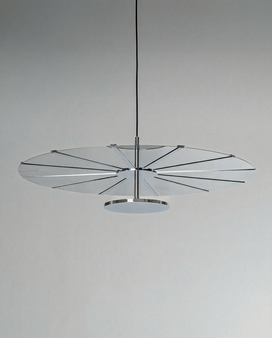 Madia pendant light in chrome finish