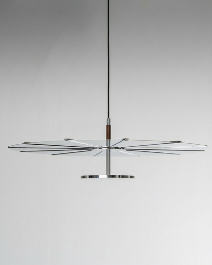 Madia pendant light in chrome finish