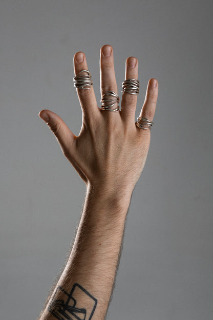 BAGUE "RONCE" EN ARGENT 950