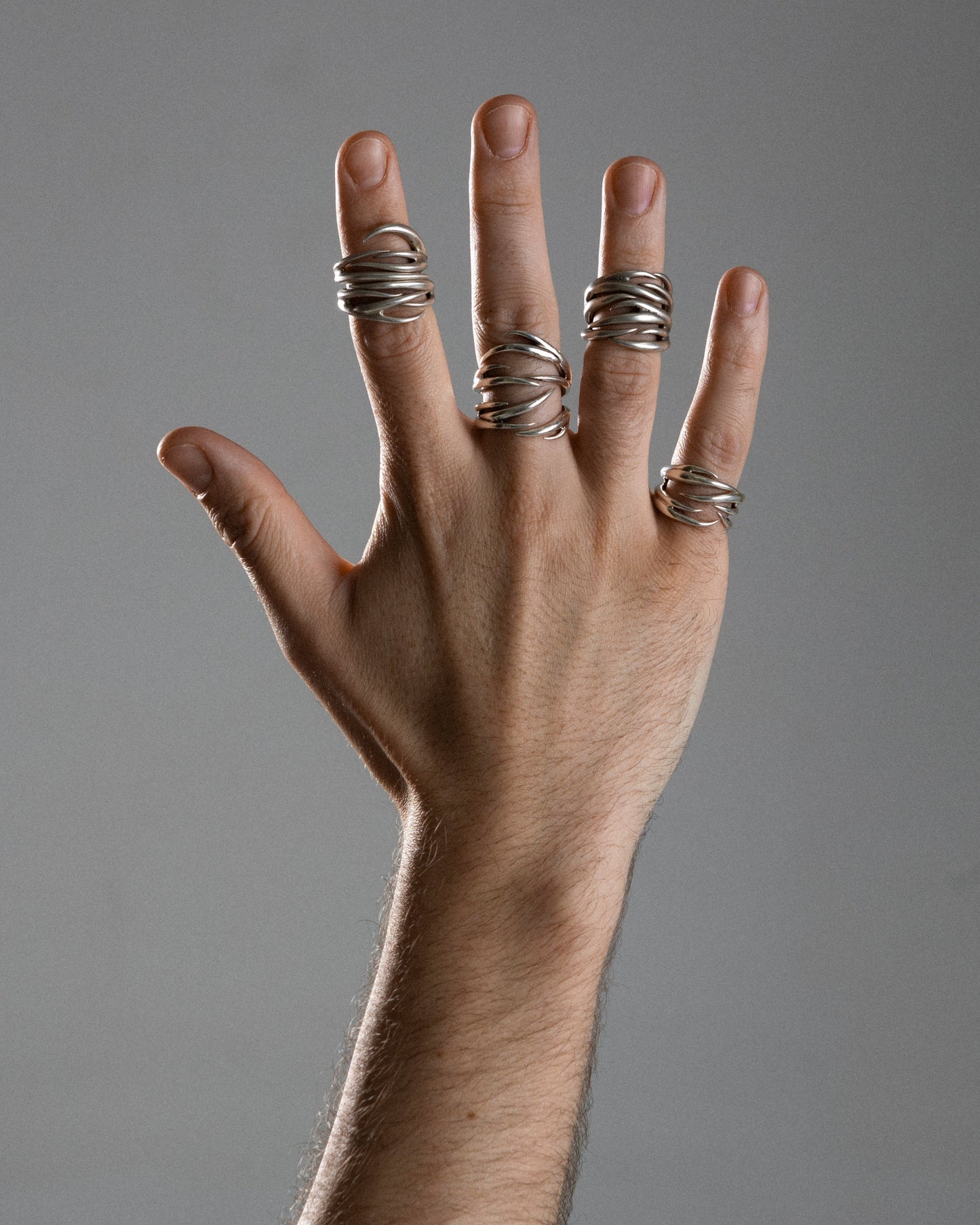 SILVER "BRUMBLE" RING