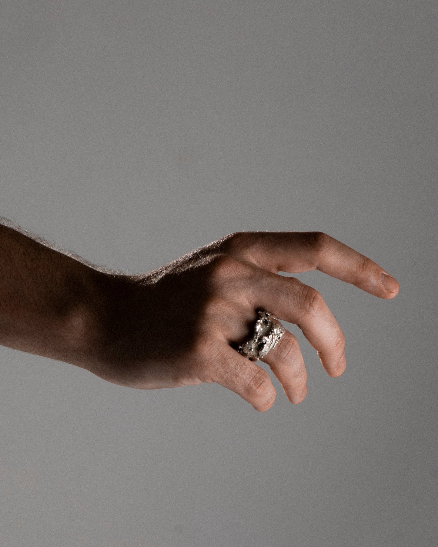 BAGUE FRAGMENT EN ARGENT 950