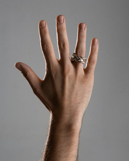 BAGUE FRAGMENT EN ARGENT 950