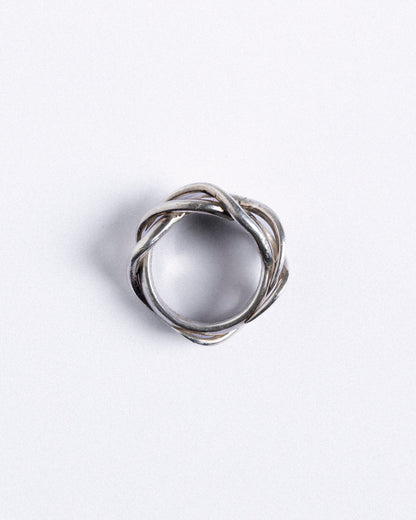 BAGUE SOLITAIRE NOIR EN ARGENT 950