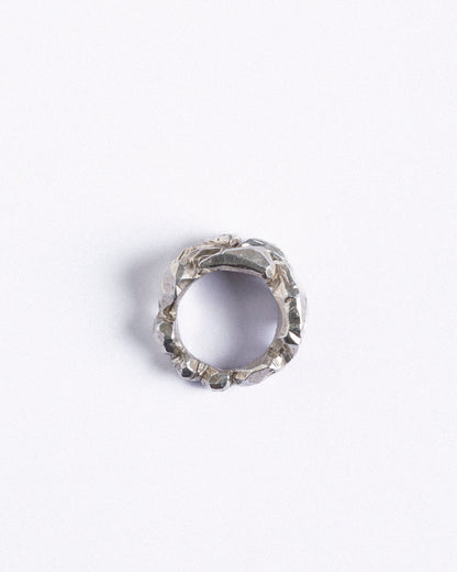 BAGUE SILEX EN ARGENT 950