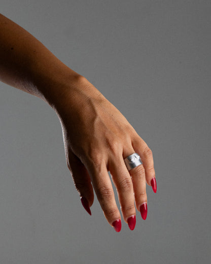 BAGUE SCULPTURE N°1 LIGHT MAT