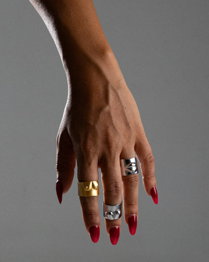 BAGUE SCULPTURE N°1 LIGHT BROSSÉ