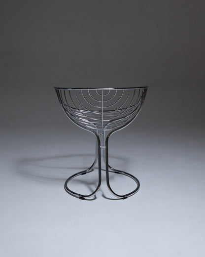 METAL CHAIR, GASTONE RINALDI, RIMA, 1970s
