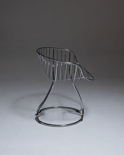 METAL CHAIR, GASTONE RINALDI, RIMA, 1970s