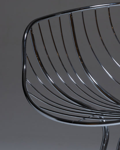 METAL CHAIR, GASTONE RINALDI, RIMA, 1970s