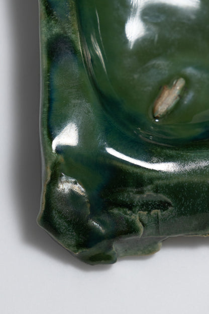 GRAND CENDRIER GRÈS VERT