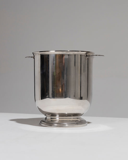 SILVER METAL CHAMPAGNE BUCKET