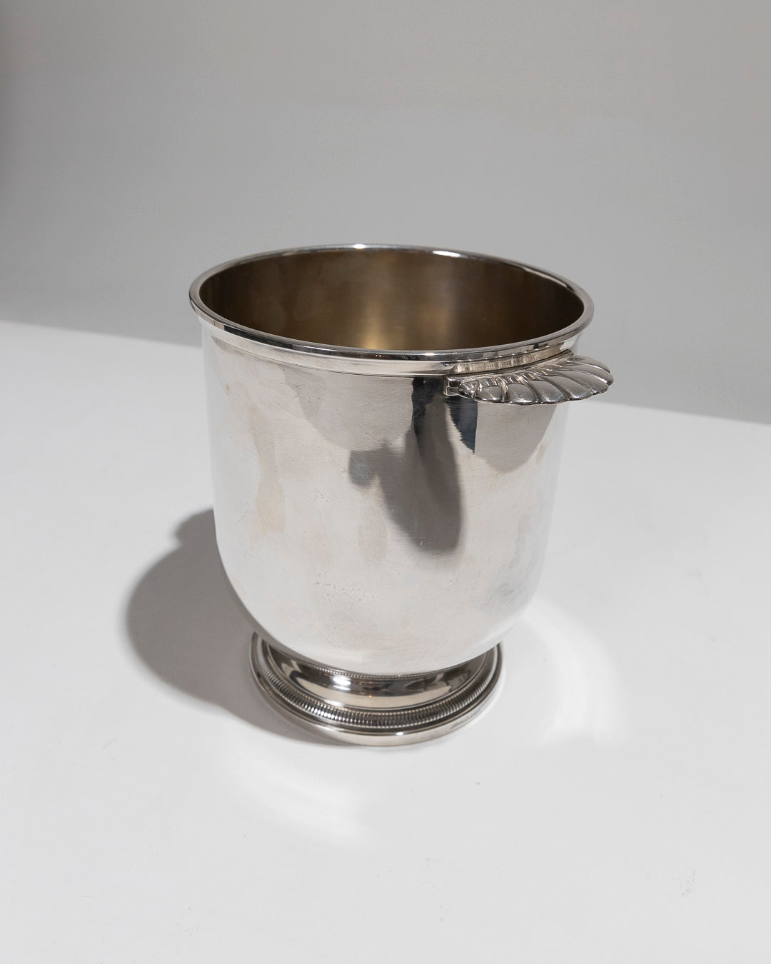 SILVER METAL CHAMPAGNE BUCKET