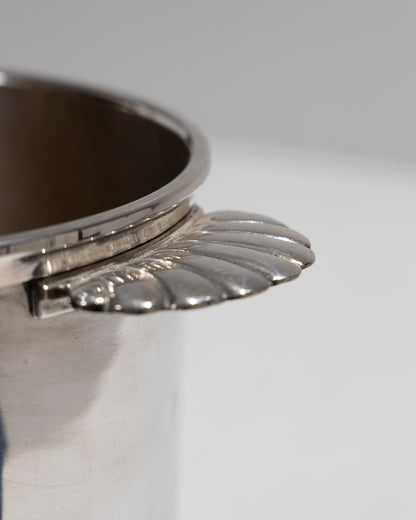 SILVER METAL CHAMPAGNE BUCKET