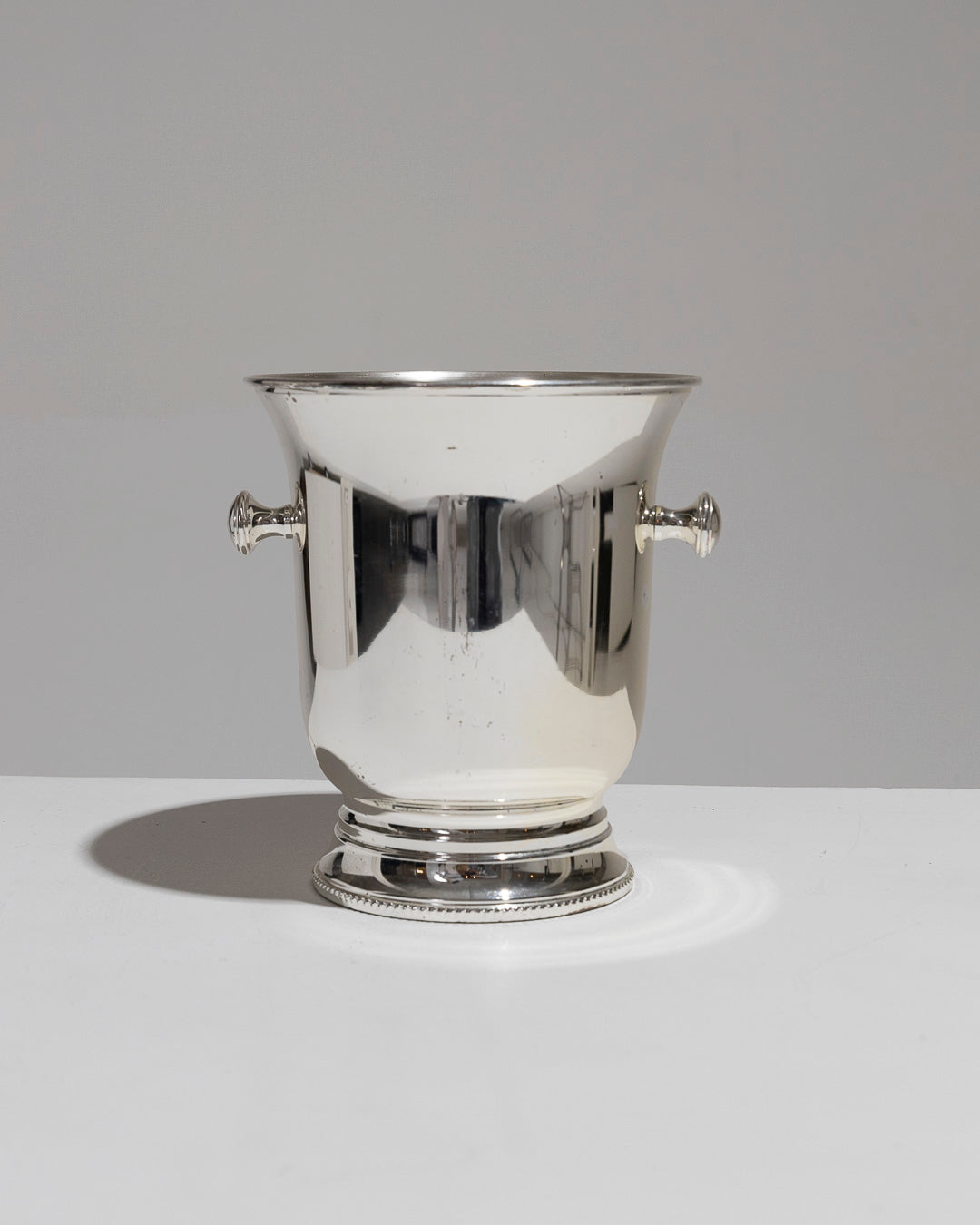 SILVER METAL CHAMPAGNE BUCKET