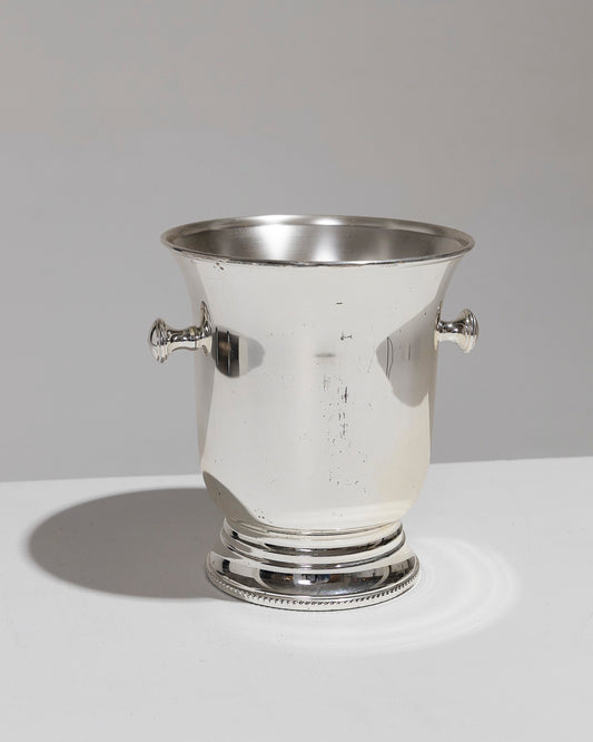 SILVER METAL CHAMPAGNE BUCKET