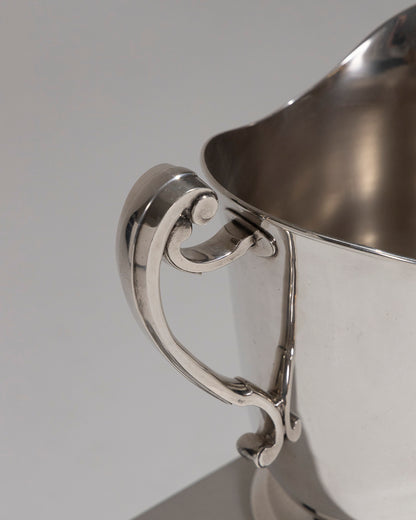 LARGE SILVER METAL PITCHER