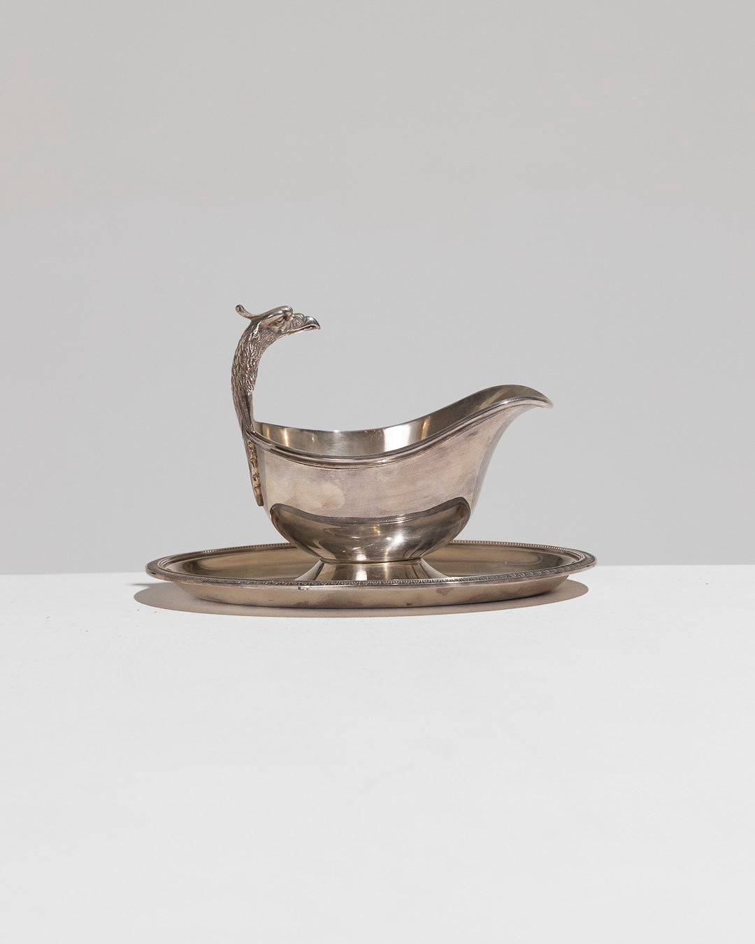 Sauler on silver metal tray, Christofle, 1960s