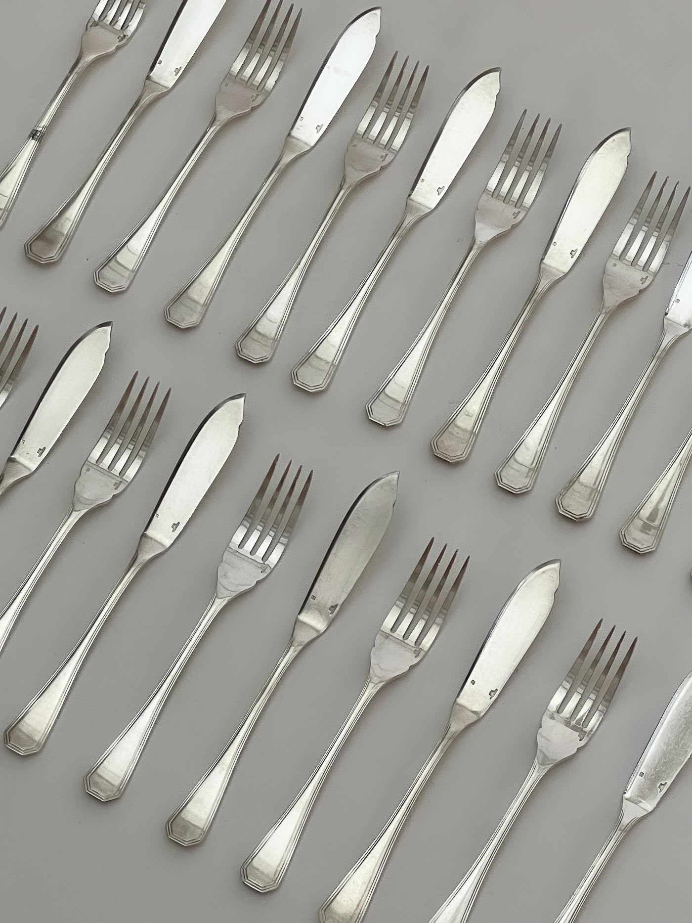 CHRISTOFLE FISH CUTLERY 24 PIECES