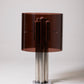 MICHEL BOYER METAL AND PLEXIGLAS TABLE LAMP, 1970s