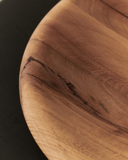 Large oak plate