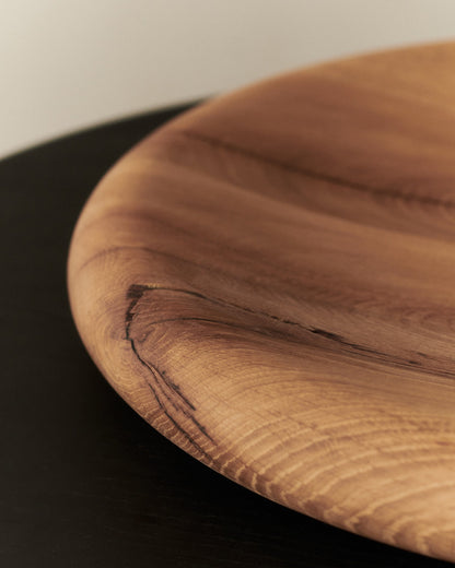 Large oak plate