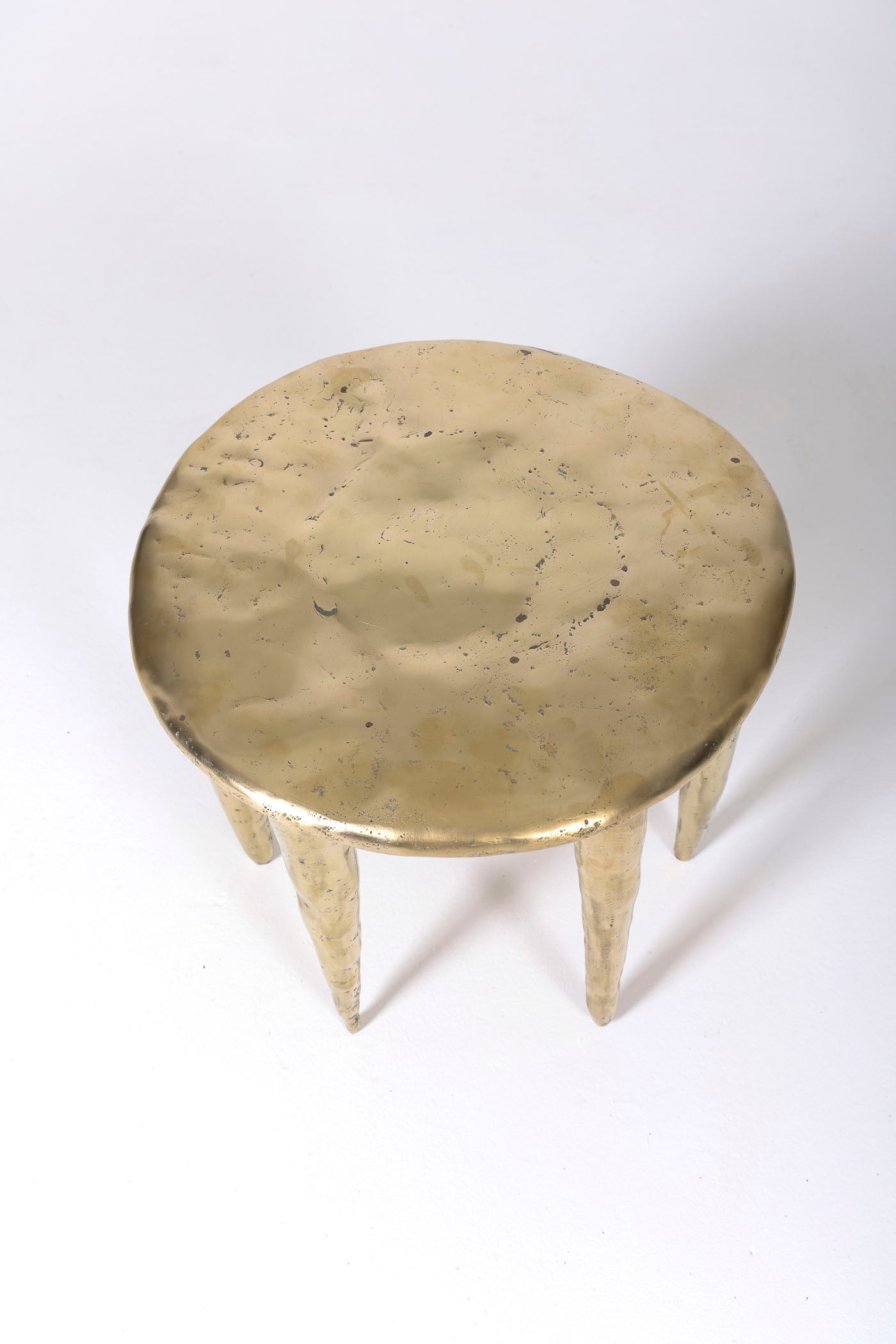 Gilt bronze stool