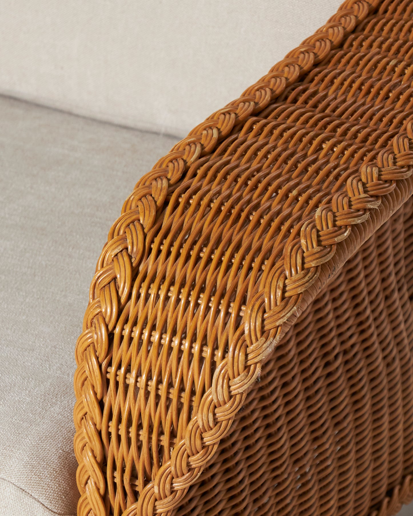 Rattan two -seater sofa, 1960s