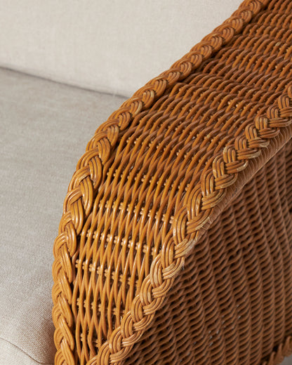 Rattan two -seater sofa, 1960s