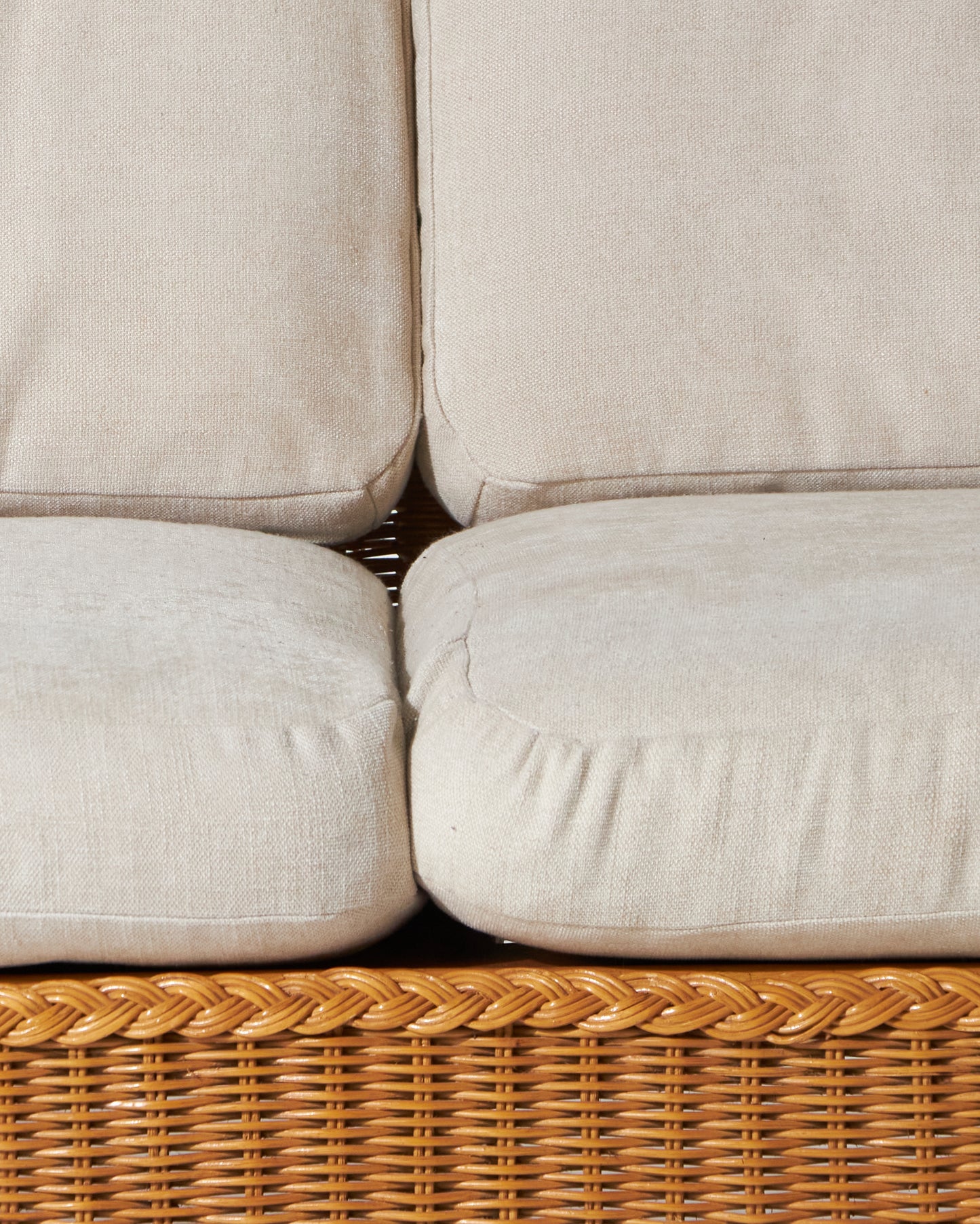 Rattan two -seater sofa, 1960s