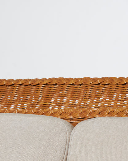 Rattan two -seater sofa, 1960s