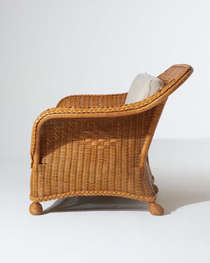 Rattan two -seater sofa, 1960s