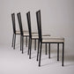 SET DE 4 CHAISES COLETTE GUEDEN, 1950s