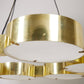 Large gold metal pendant light 