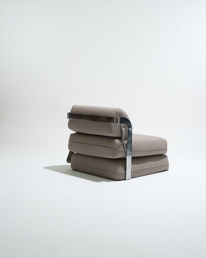 CHAUFFEUSE CONVERTIBLE STRUCTURE MÉTAL, 1970s