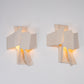 PAIR OF EARTHENWARE WALL LIGHTS