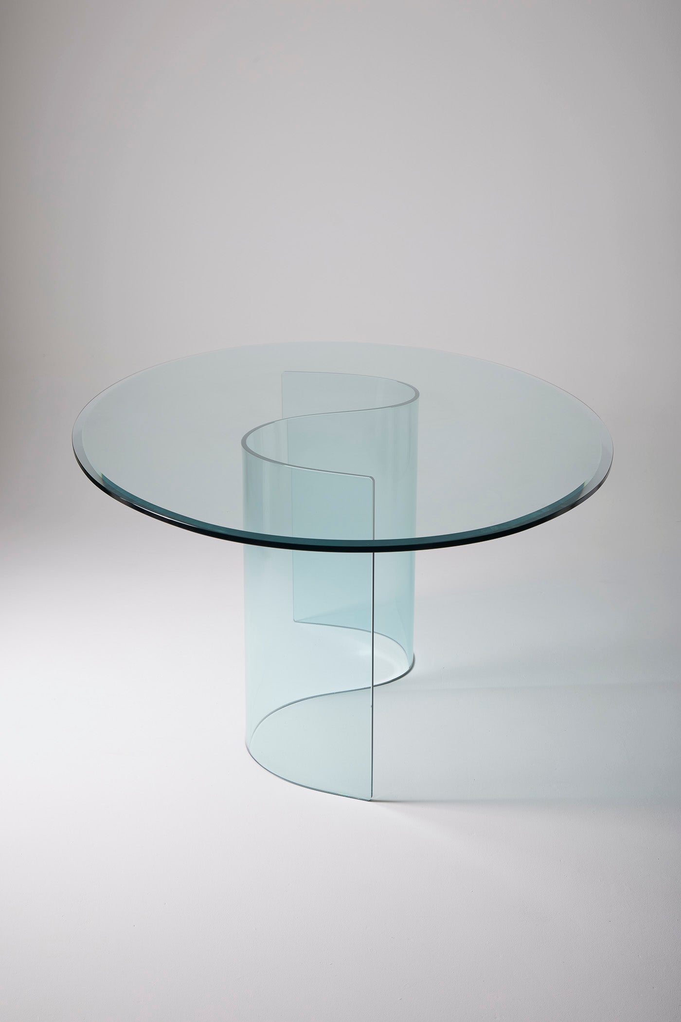 GLASS DINING TABLE, 1970s