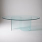 GLASS DINING TABLE, 1970s