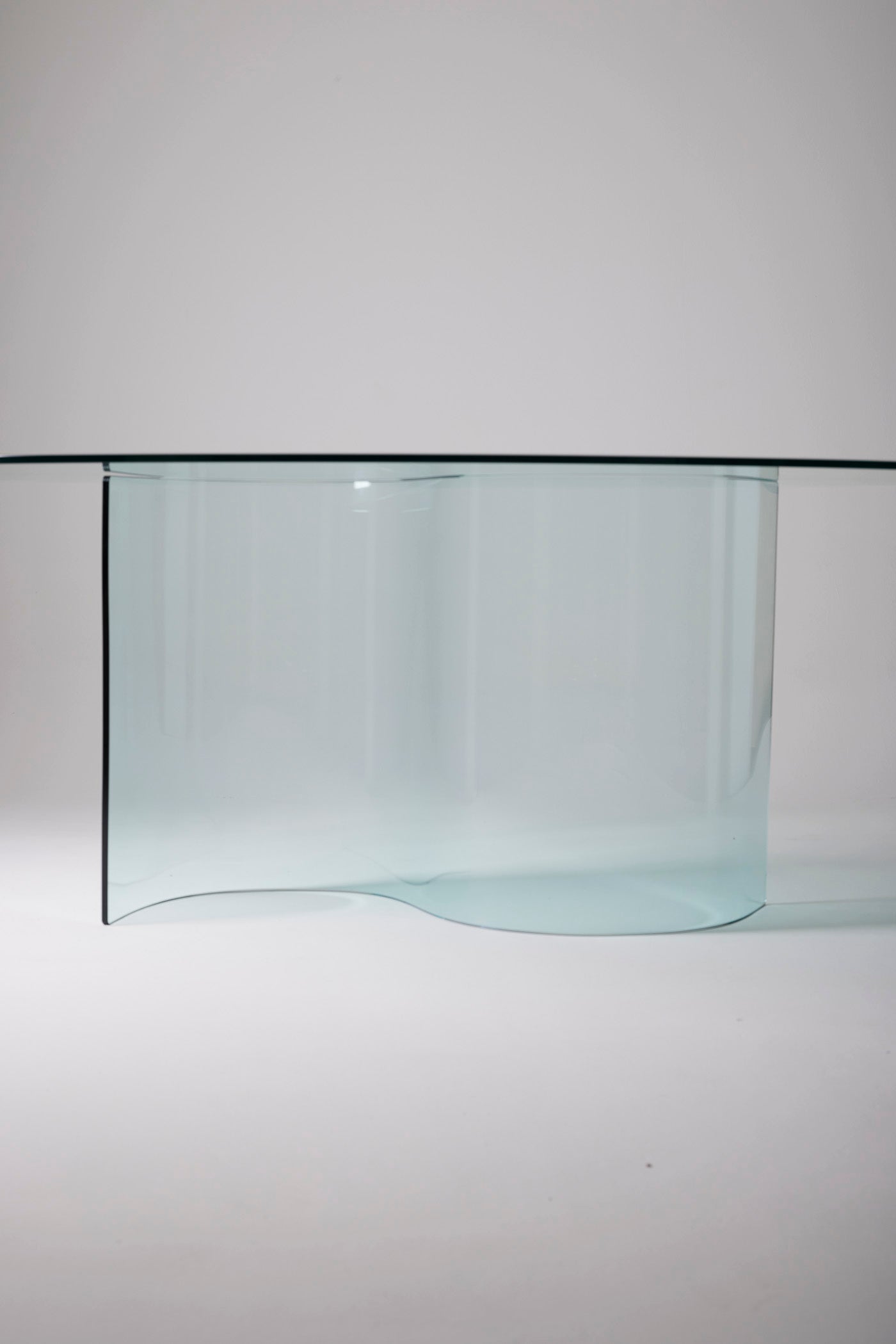 GLASS DINING TABLE, 1970s