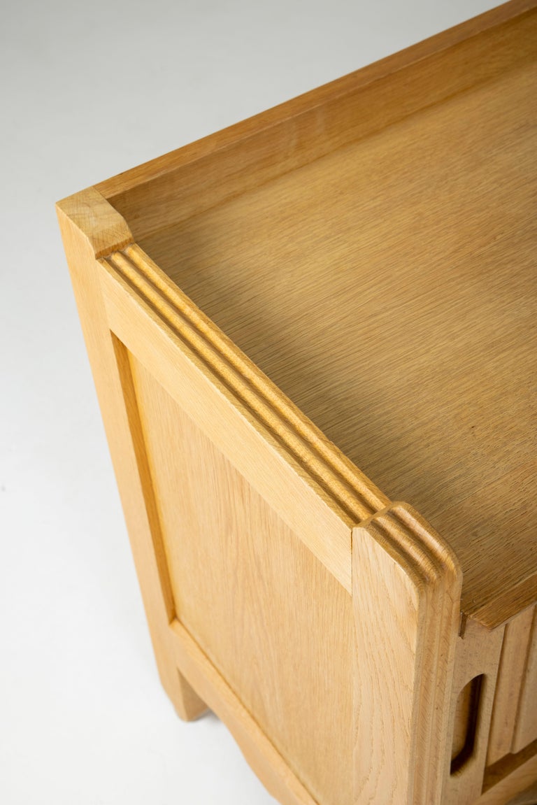 Oak sideboard by Guillerme and Chambron
