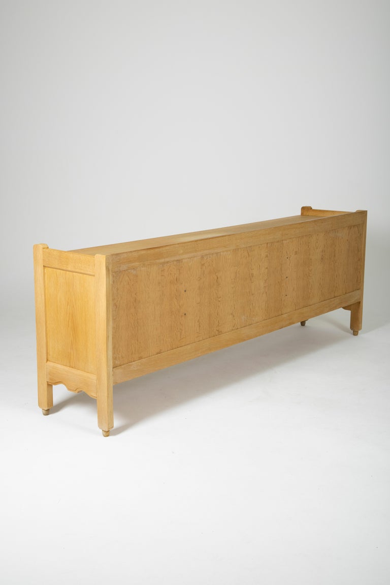 Oak sideboard by Guillerme and Chambron