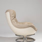 FAUTEUIL EN CUIR "KARATÉ" MICHEL CADESTIN, 1970s