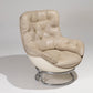 FAUTEUIL EN CUIR "KARATÉ" MICHEL CADESTIN, 1970s