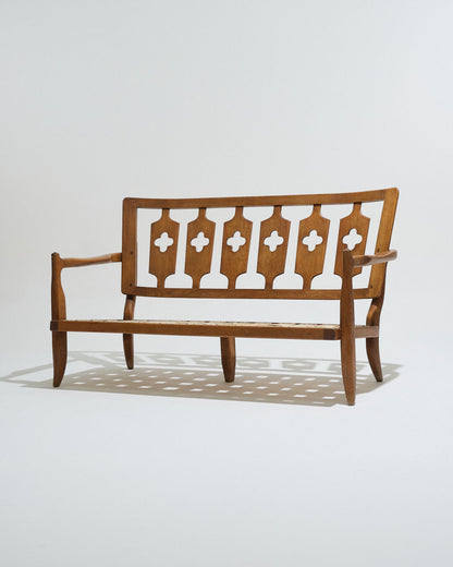 José in oak, Guillerme and Chambron sofa, 1950s