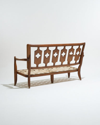 José in oak, Guillerme and Chambron sofa, 1950s