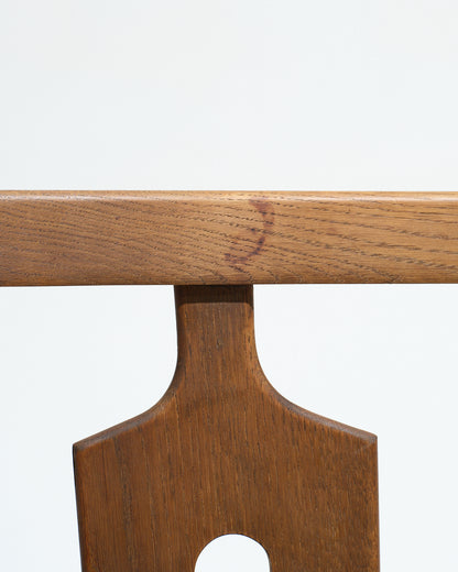 FAUTEUIL JOSÉ EN CHÊNE, GUILLERME ET CHAMBRON, 1950s