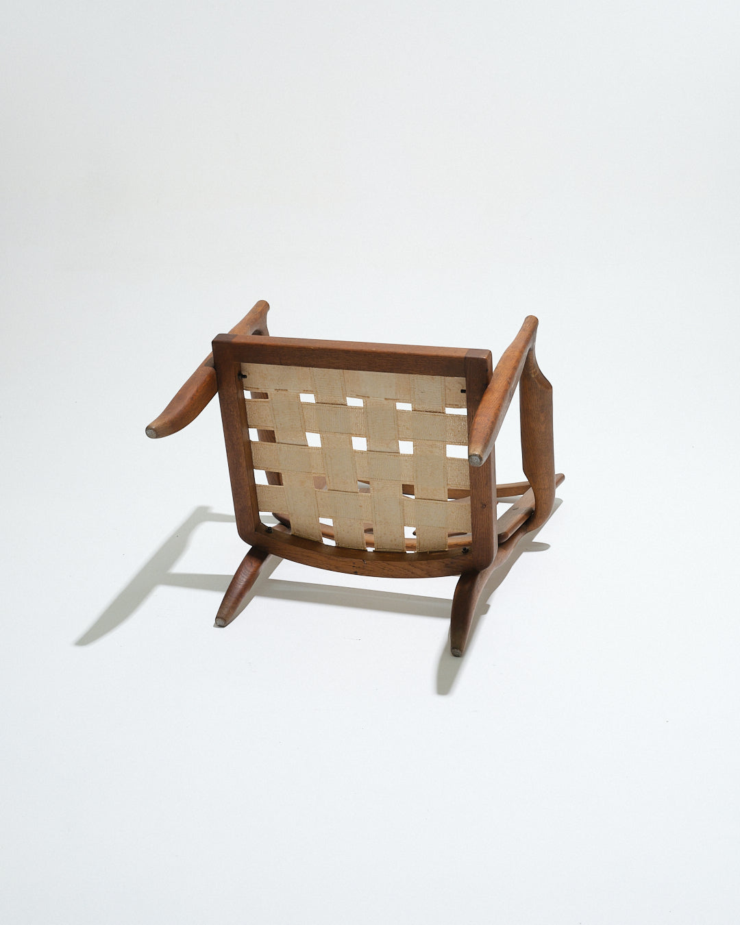 FAUTEUIL JOSÉ EN CHÊNE, GUILLERME ET CHAMBRON, 1950s