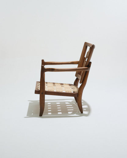 FAUTEUIL JOSÉ EN CHÊNE, GUILLERME ET CHAMBRON, 1950s
