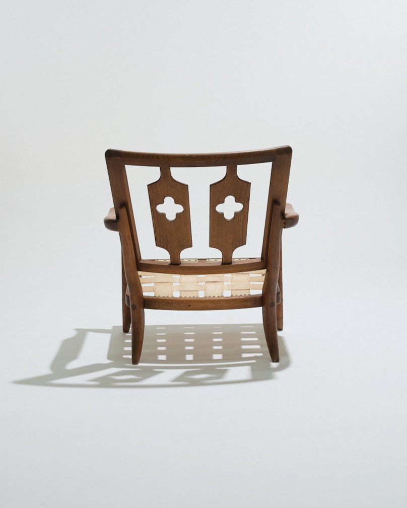 FAUTEUIL JOSÉ EN CHÊNE, GUILLERME ET CHAMBRON, 1950s